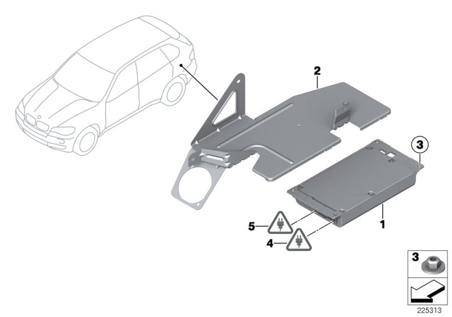 Diagram Combox for Telematics for your 2008 BMW 528xi   
