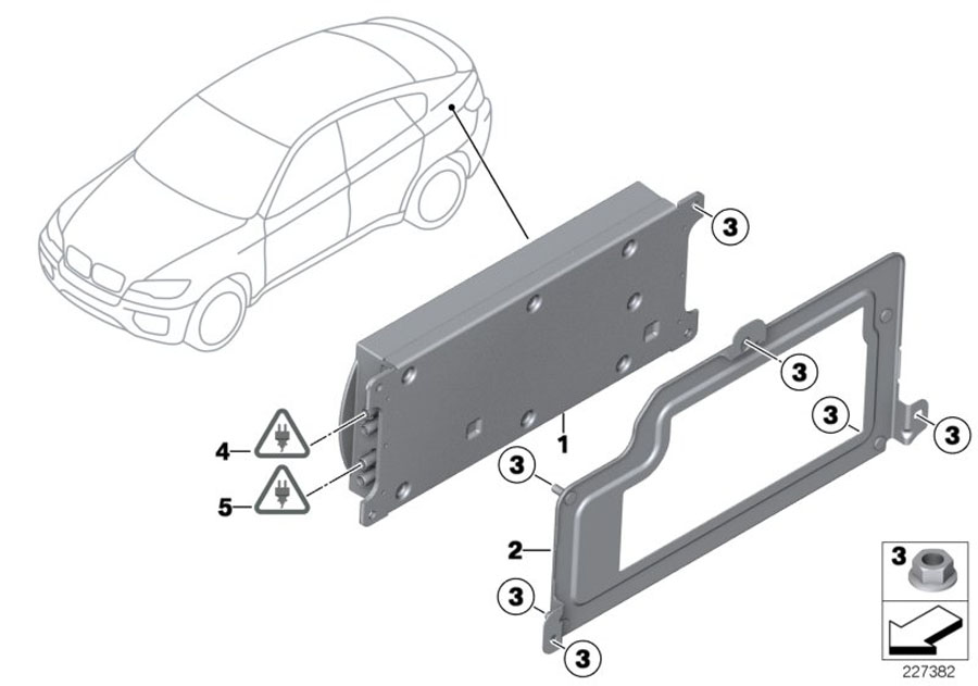 Diagram Single parts sa 639, trunk for your BMW