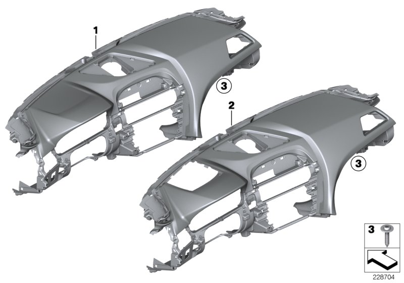 Diagram Trim panel dashboard for your 2016 BMW M6   