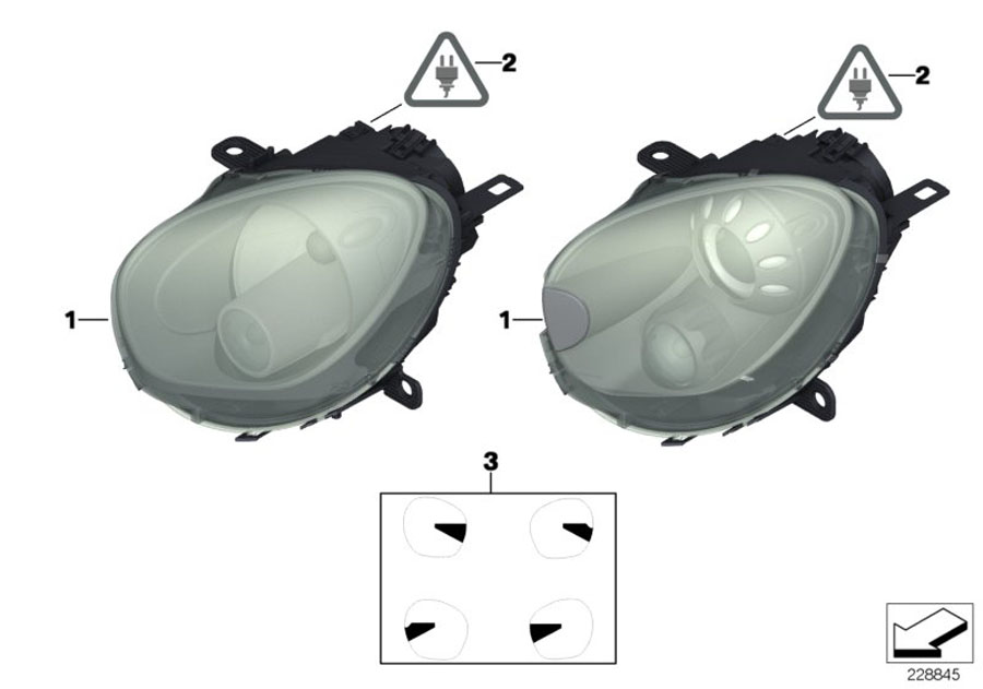 Diagram Headlight for your MINI