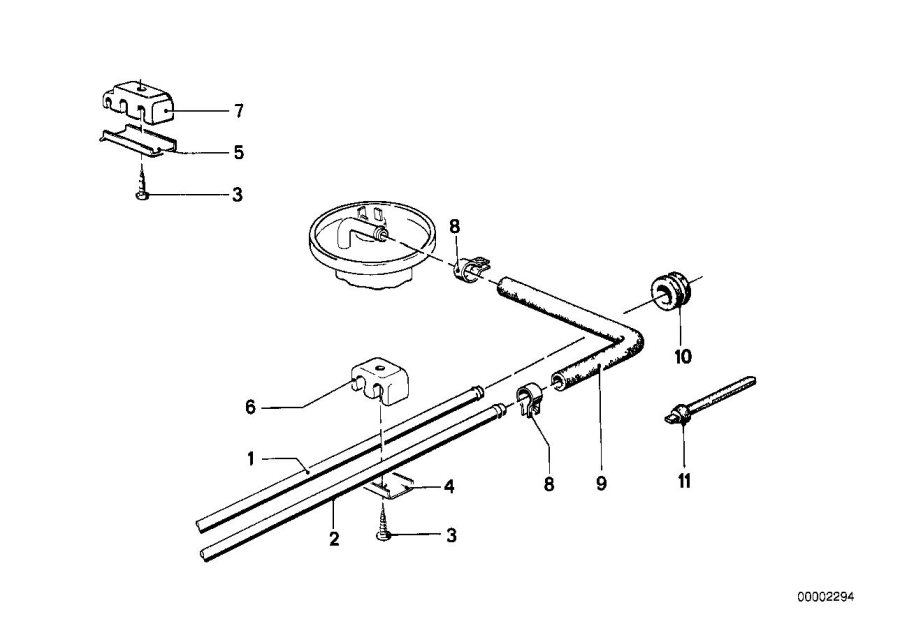 Diagram Fuel Supply for your 1978 BMW 633CSi   