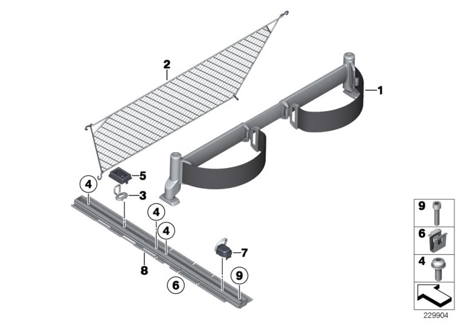 Diagram Strap system for your 2006 BMW M6   