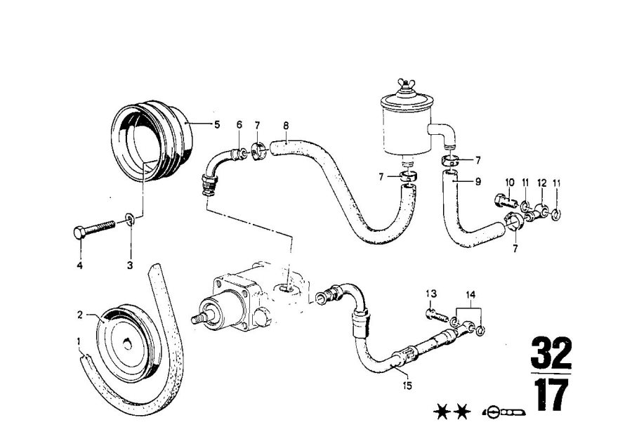 Diagram Hydro steering box for your 2017 BMW M6   