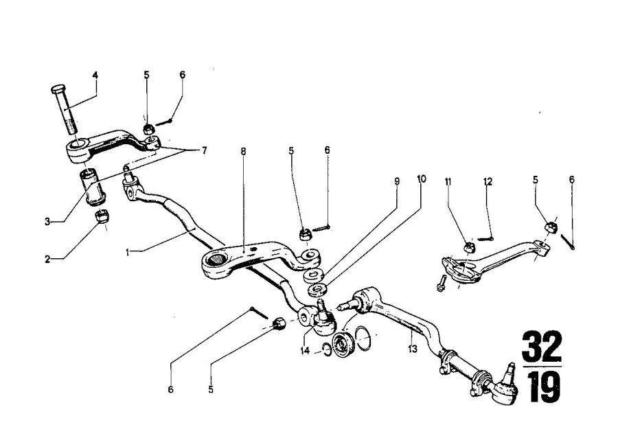 Diagram Tie rod, track-rod arm, var. Steering for your BMW Z4  