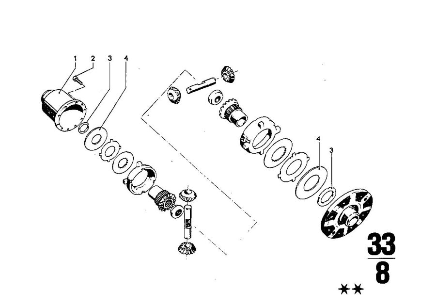 Diagram Final drive with differential for your BMW