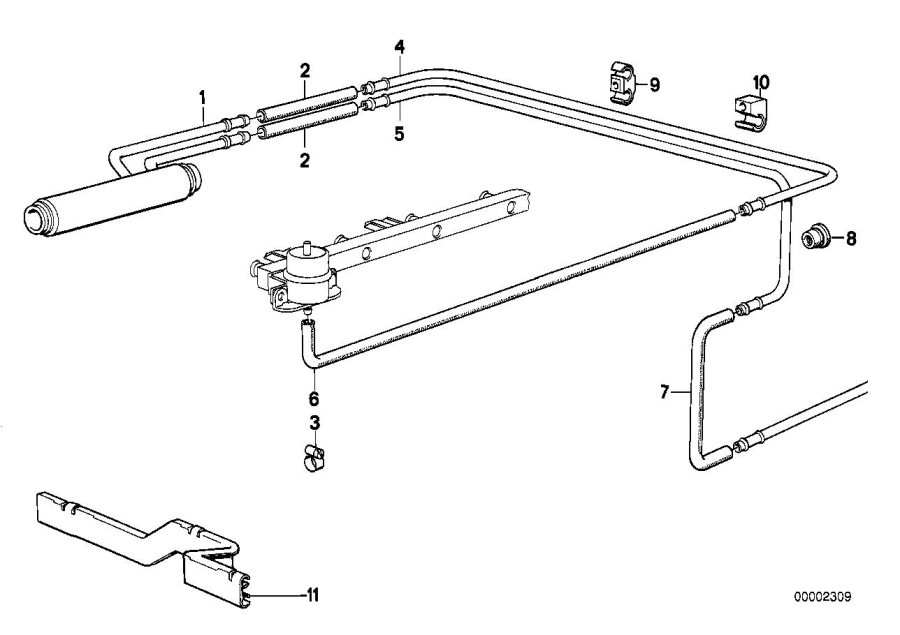 Diagram Fuel cooling system for your 2014 BMW M6   