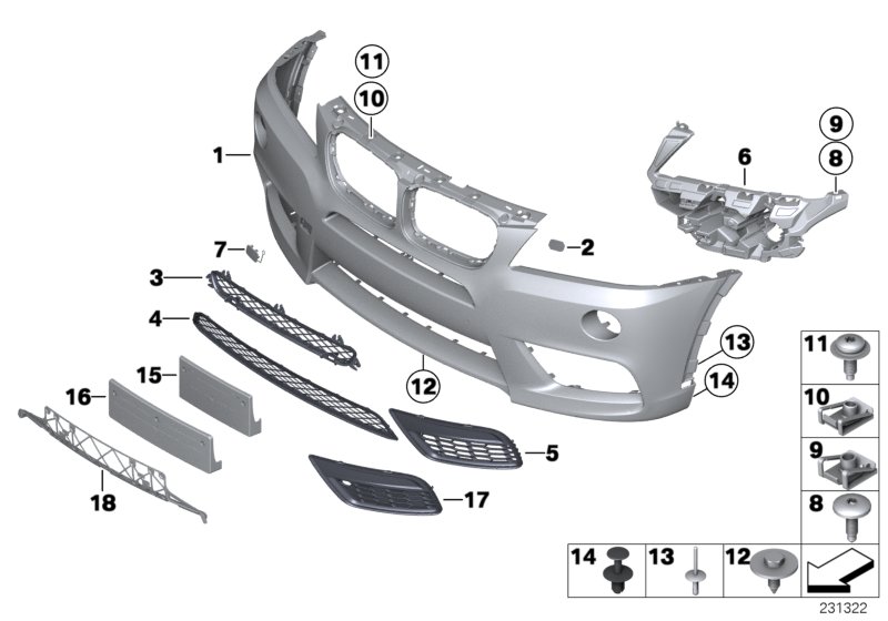 Diagram M Trim, front for your 2016 BMW 650i  Convertible 