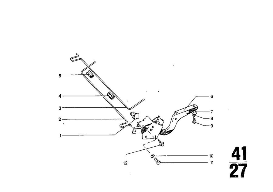 Diagram Single components for trunk lid for your BMW 3.0S  