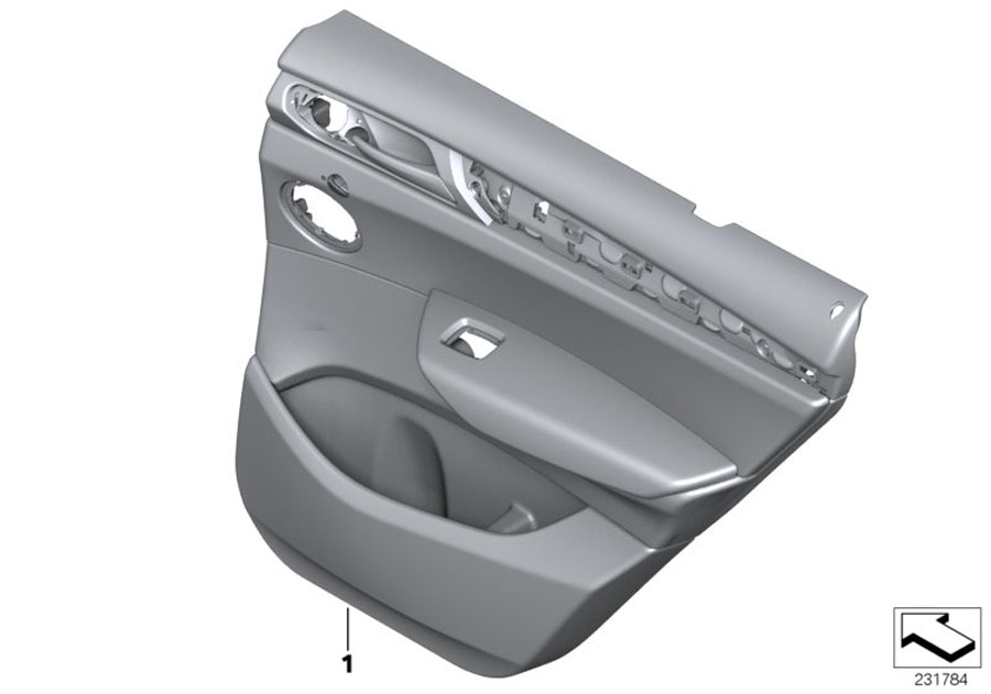 Diagram Door trim, rear for your BMW