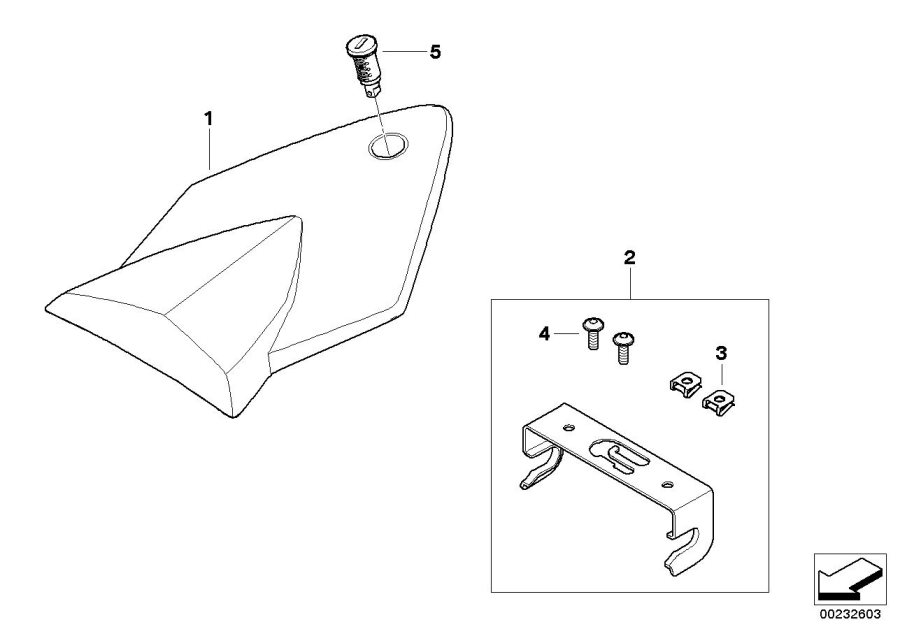 Diagram Stool cover for your 2011 BMW S1000RR   