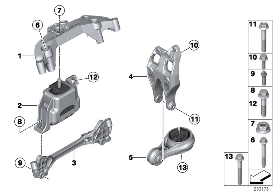 Diagram Engine Suspension for your MINI