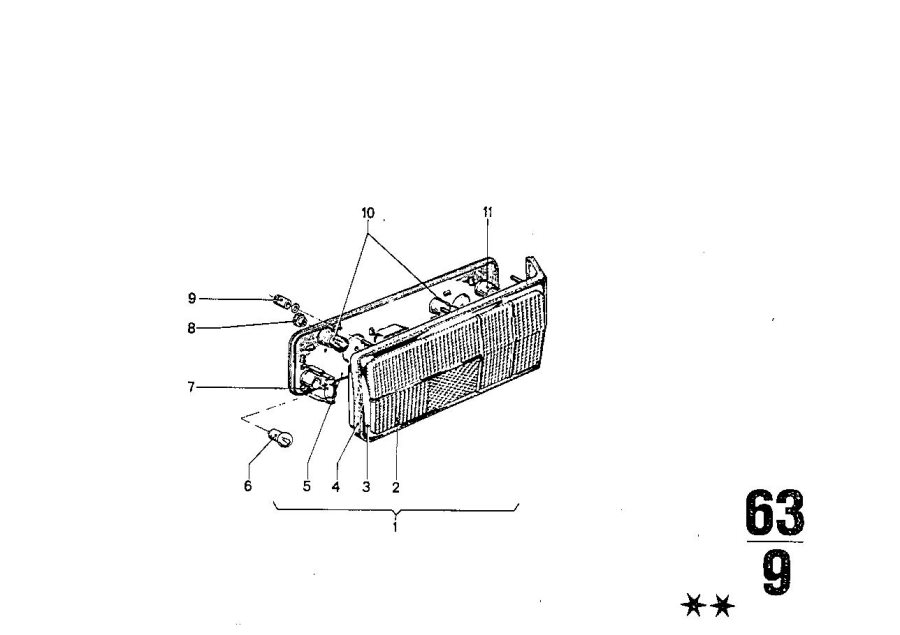 Diagram Rear light for your BMW