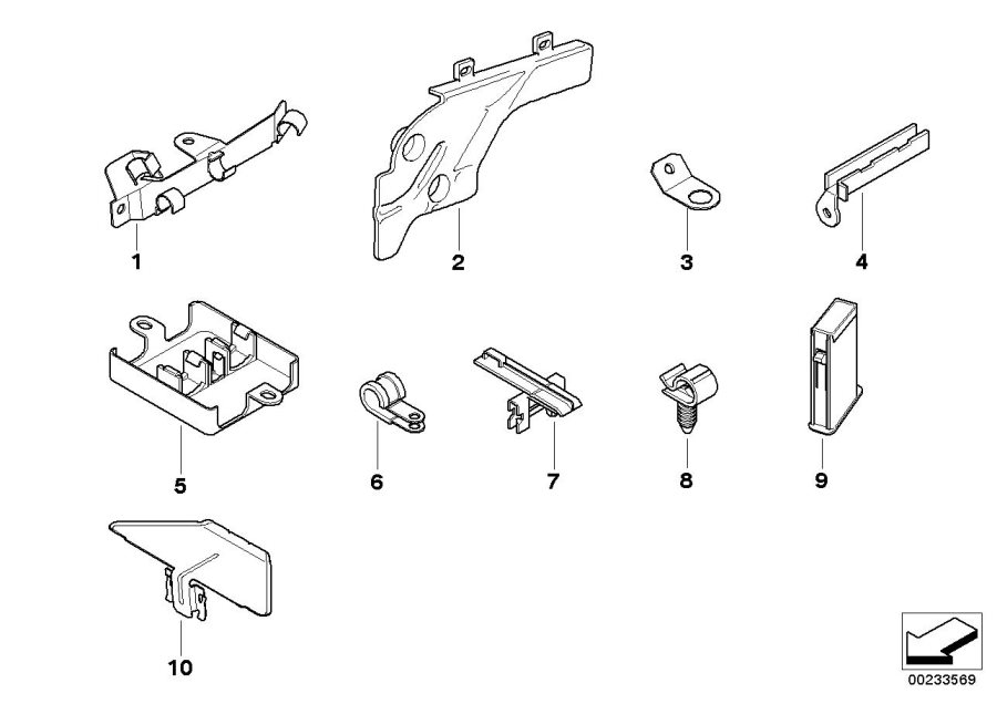 Diagram Cable HOLDER/COVERING for your BMW