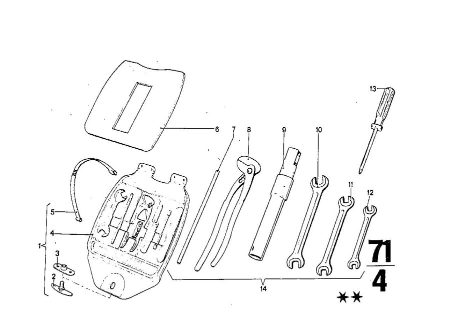 Diagram Car tool/Lifting jack for your 2021 BMW M3   