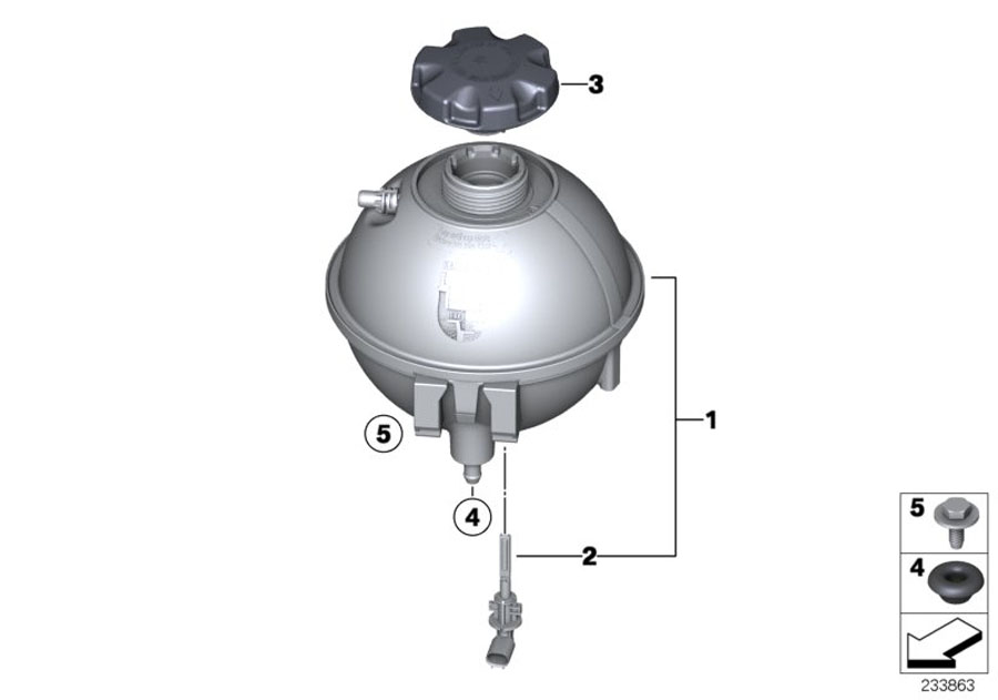 Diagram EXPANSION TANK for your BMW