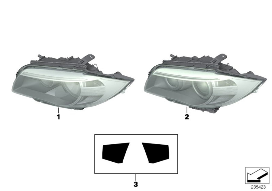 Diagram Headlight for your 2004 BMW 645Ci   