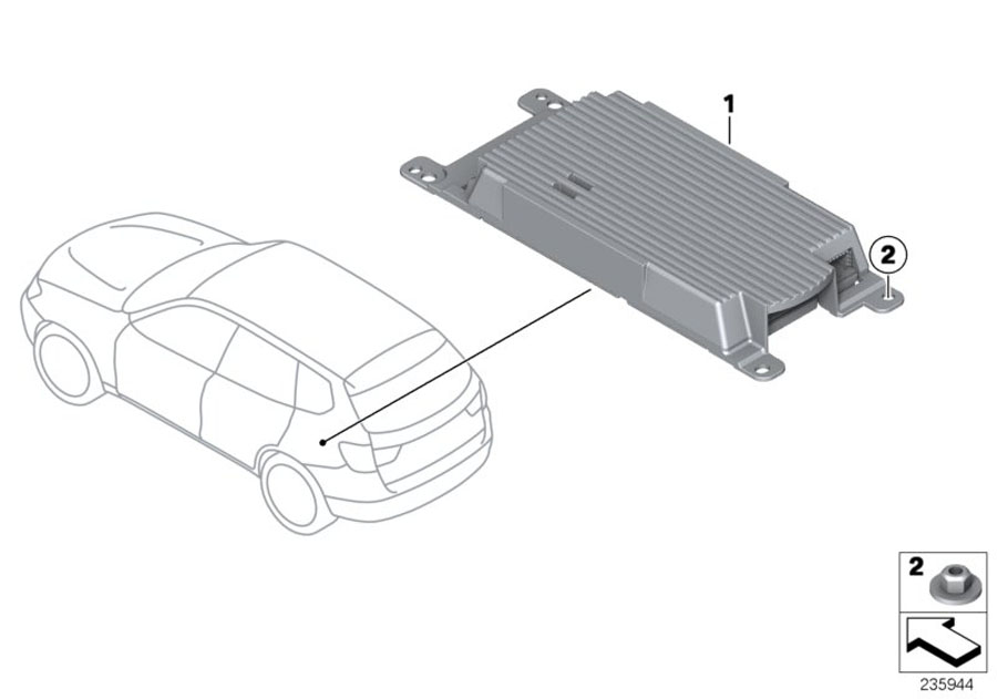 Diagram Combox for Telematics for your 2017 BMW 330i   
