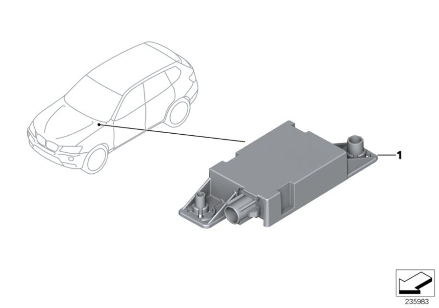 Diagram Bluetooth antenna for your BMW
