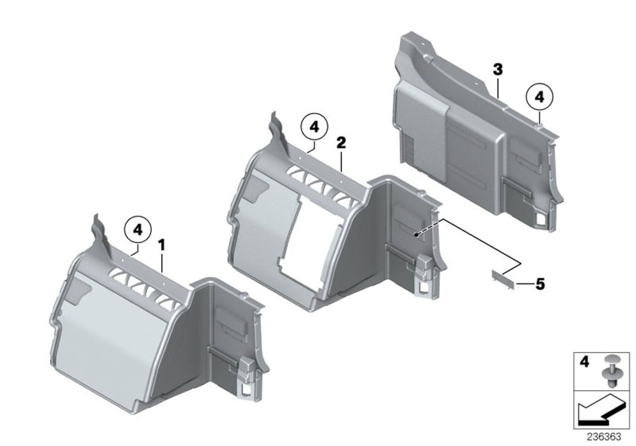 Diagram TRUNK PARTITION TRIM PANEL for your 2006 BMW M6   