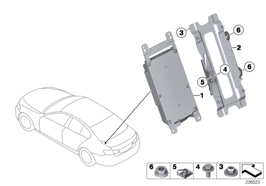 Diagram Combox telematics for GPS for your 2011 BMW 550i   