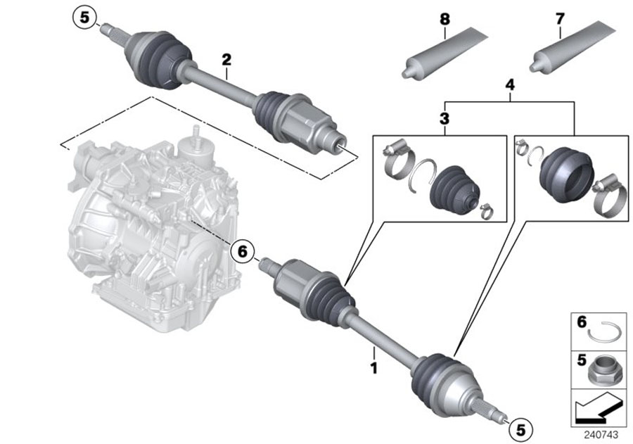 Diagram Drive Shaft for your MINI