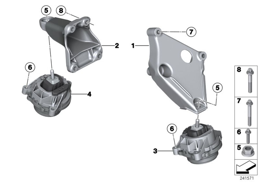 Diagram Engine Suspension for your BMW X3  