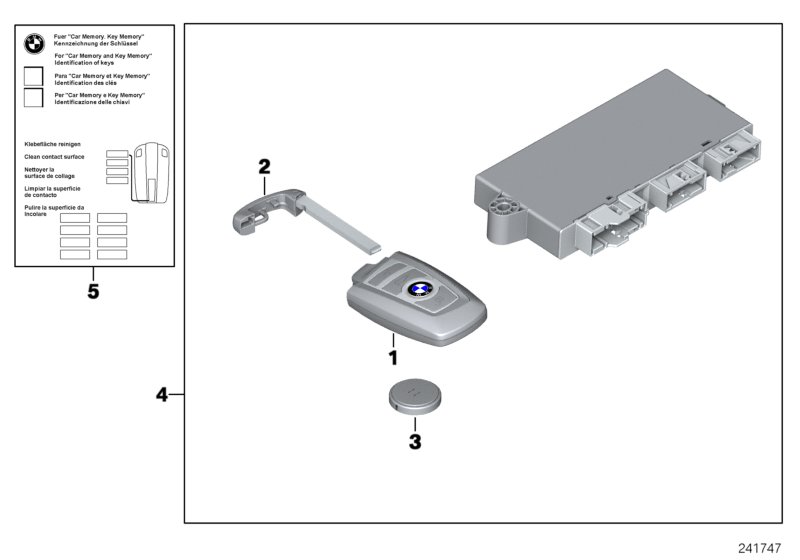 Diagram Radio remote control for your 2013 BMW