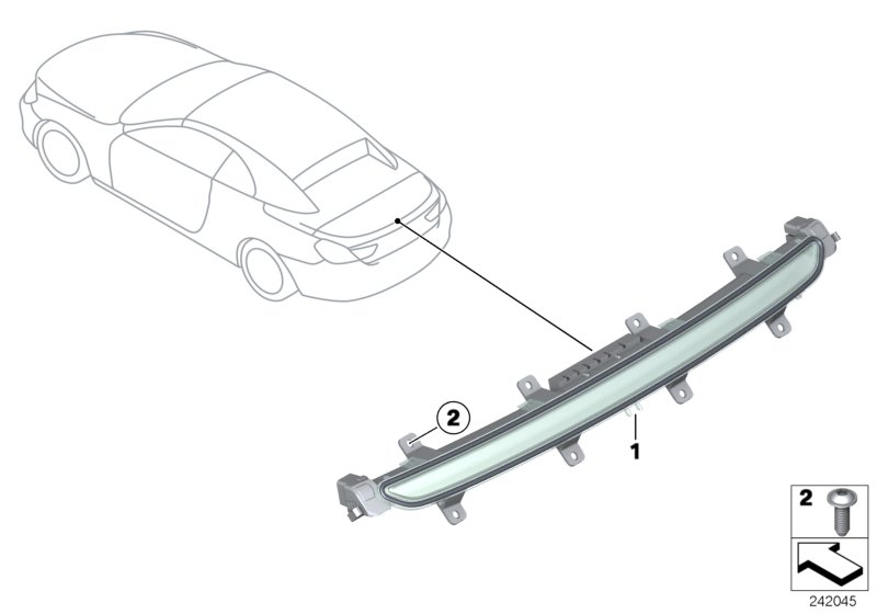 Diagram Third stoplamp for your BMW