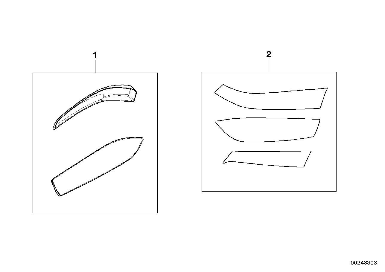 Diagram Impact prot./prot. film, Touring case for your 2014 BMW K1600GTL Exclusive   