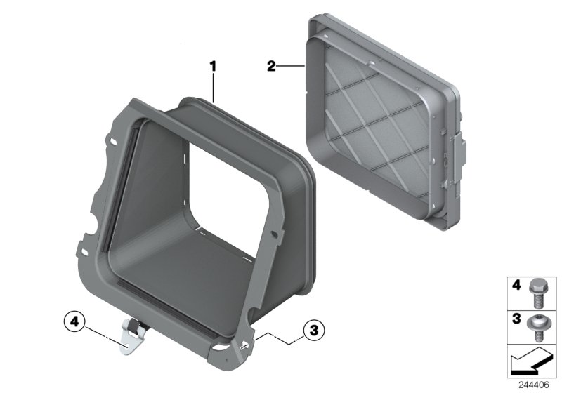 Diagram Rear seat ski bag for your BMW