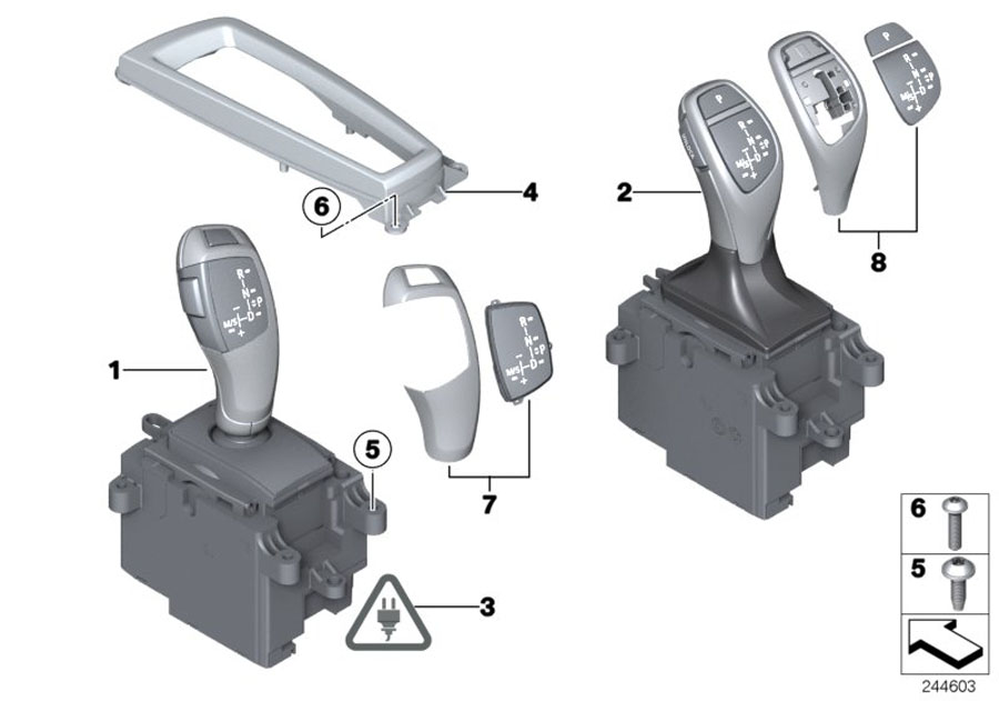 Diagram Gear selector switch for your 2021 BMW 840i   