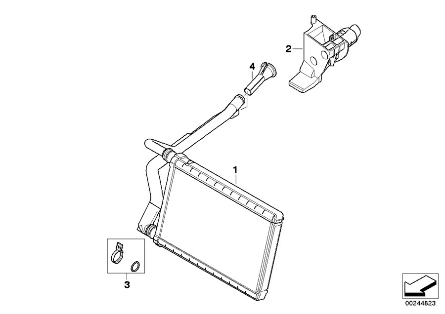 Diagram Heater unit, Denso for your BMW