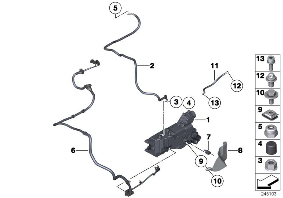 Diagram Electrical machine electronics (EME) for your BMW X2  