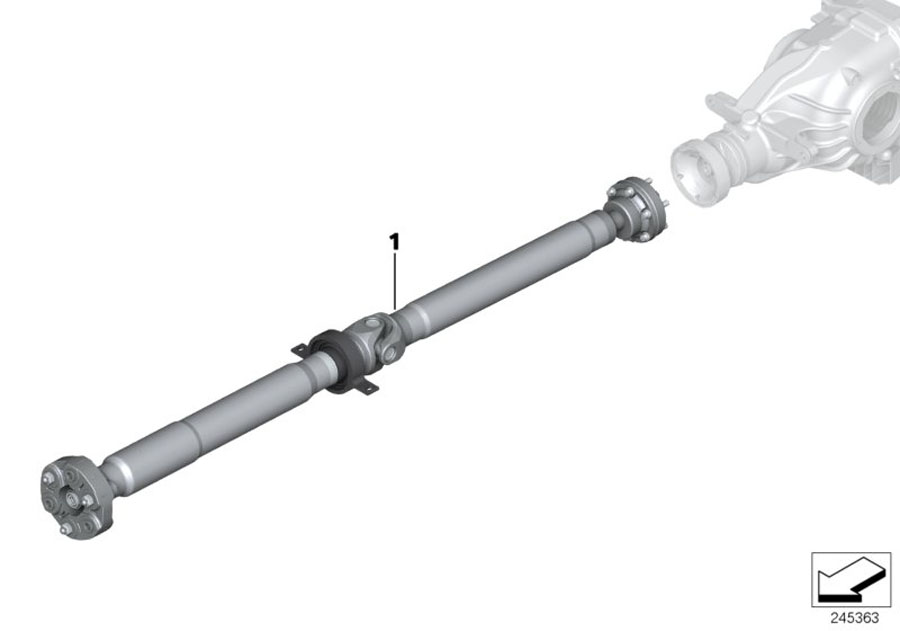 Diagram Drive shaft (constant-velocity joint) for your BMW