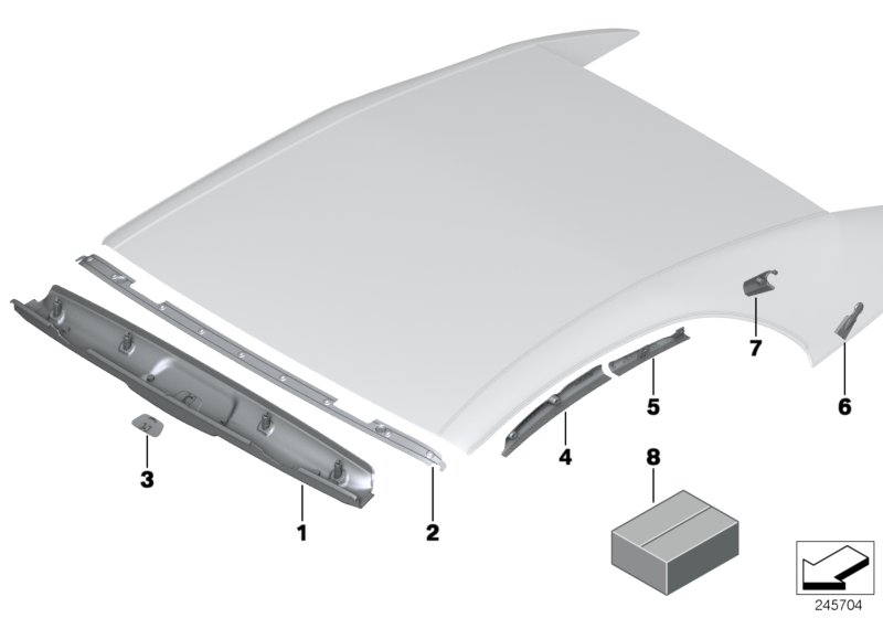 Diagram Convertible top covers for your BMW