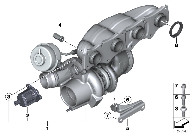 Diagram Turbocharger for your 2015 BMW 428iX   