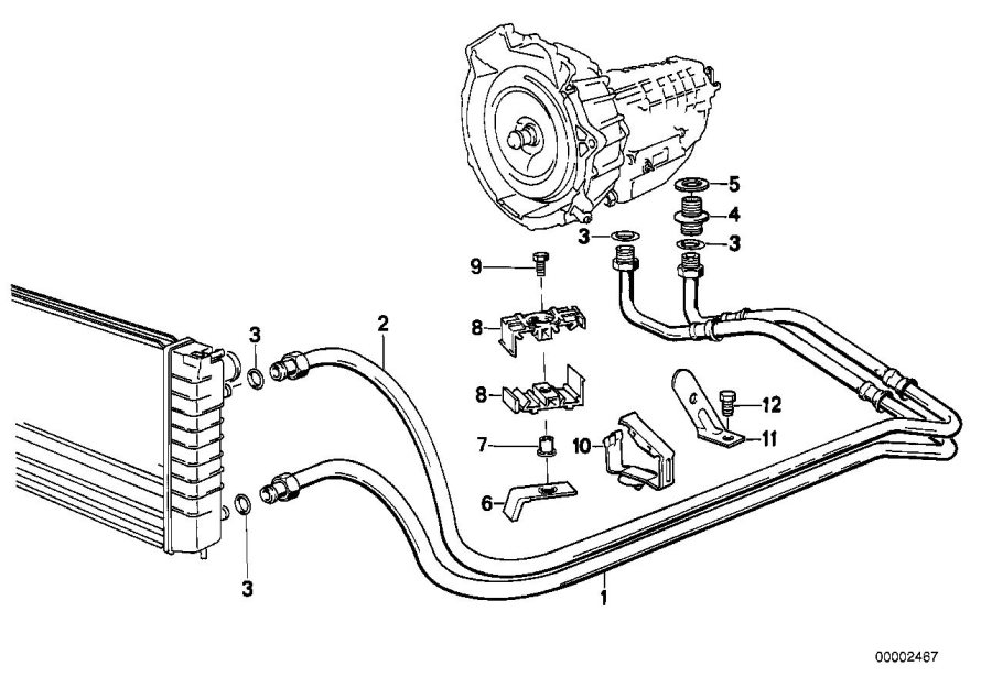 Diagram Transmission oil cooling for your 2016 BMW i3  60Ah 