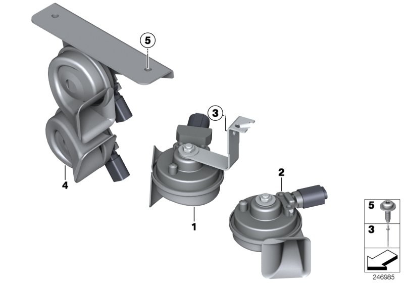 Diagram Horn for your BMW