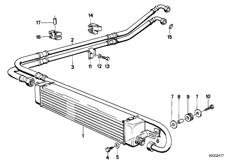 Diagram Engine oil cooling for your 2020 BMW i8   