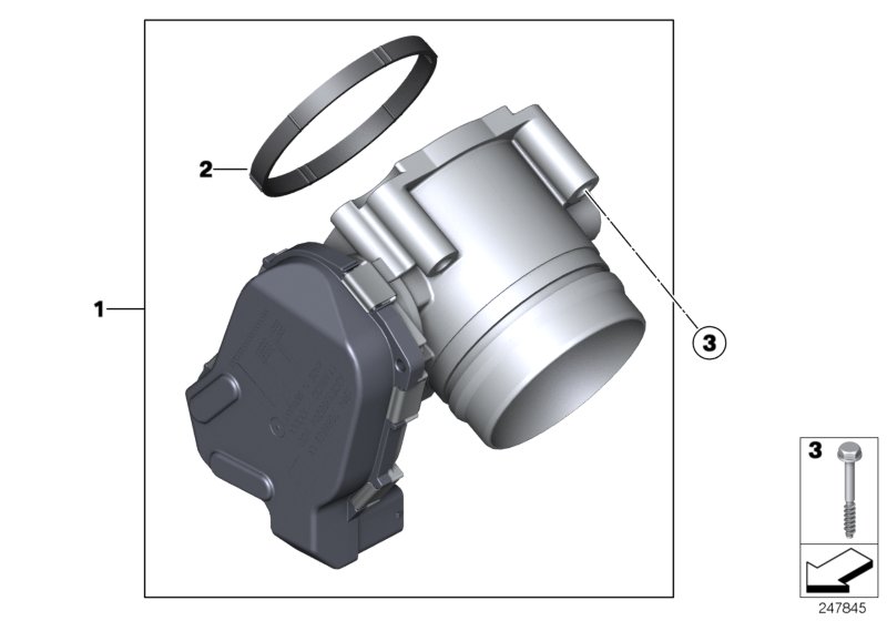 Diagram Throttle Housing Assy for your BMW