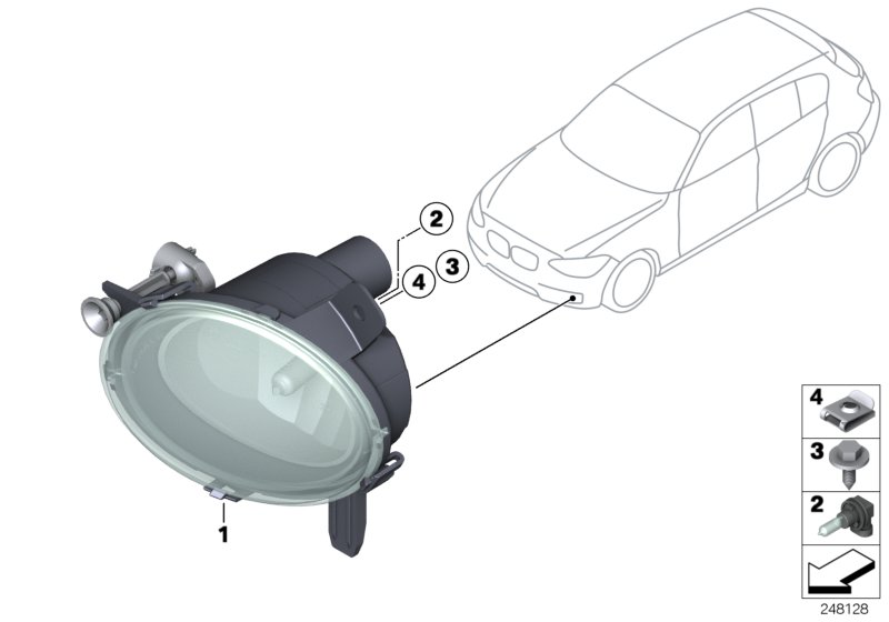 Le diagramme Phares anti-brouillard pour votre BMW