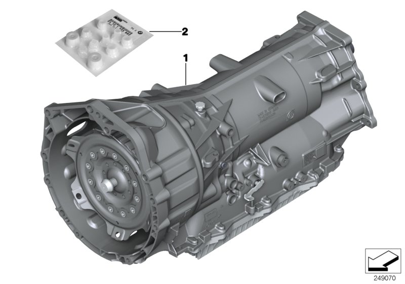 Diagram Automatic transmission GA8HP45Z - AWD for your BMW