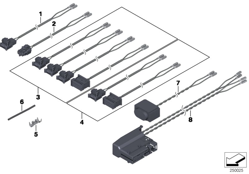 Diagram Repair cable, airbag for your 2022 BMW 840i   