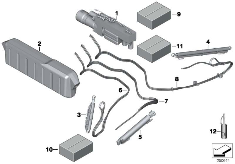 Diagram Folding-top, hydraulic for your BMW