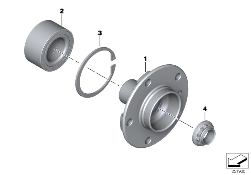 Diagram Side SHAFT/WHEEL bearings for your 2016 BMW 228i   