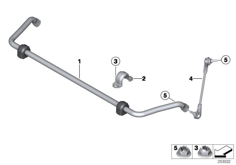 Diagram Stabilizer, front for your 2015 BMW 328i   