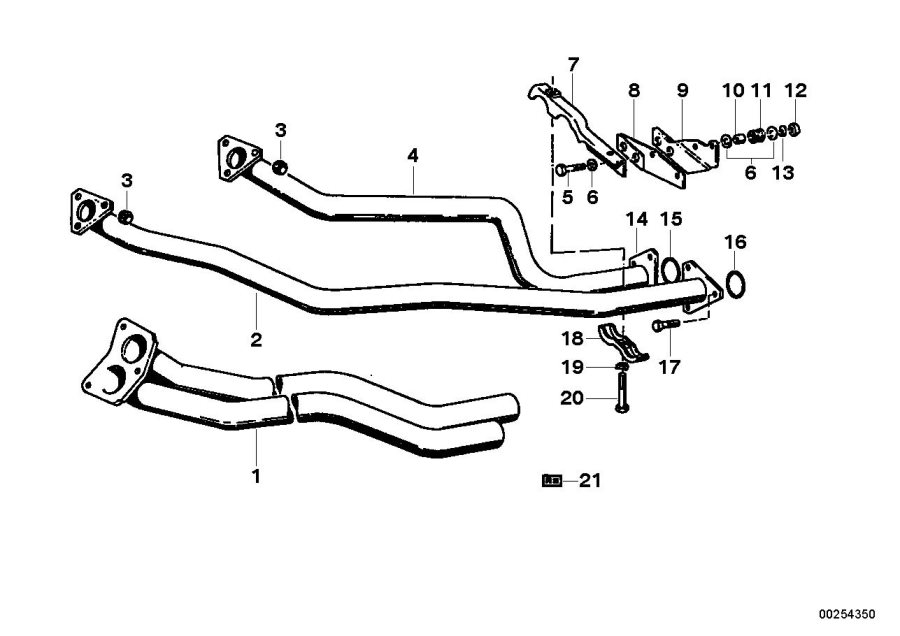 Diagram Exhaust PIPE/MUFFLER for your 2010 BMW 750LiX   