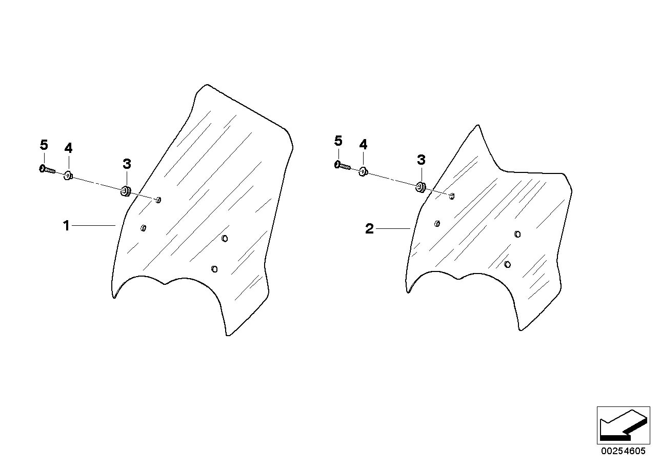 Diagram Windshield for your 2010 BMW G650GS   