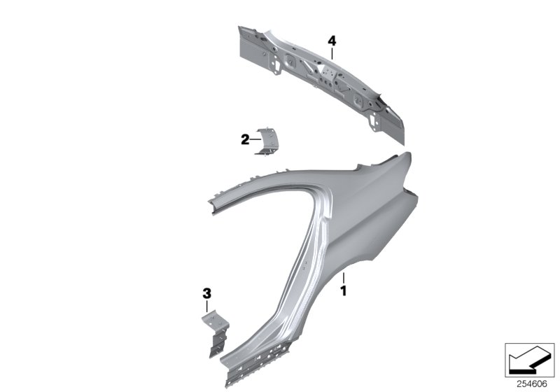 Diagram SIDE PANEL/TAIL TRIM for your 2021 BMW 228i   
