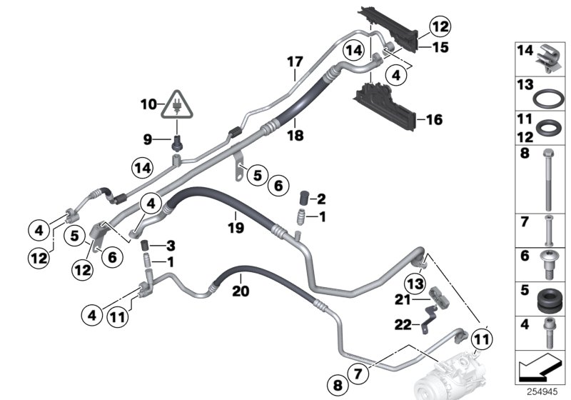 Diagram Coolant lines for your 2000 BMW 330Ci Coupe  